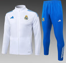 CONJUNTO SUDADERA + PANTS REAL MADRID BLANCO AZUL 25/26 INFANTIL