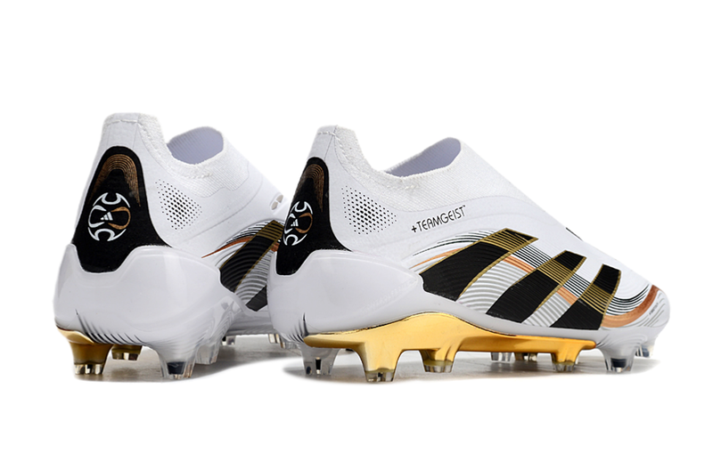 Scarpa da calcio Adidas Predator Tongue FG Elite - Bianco/Oro 