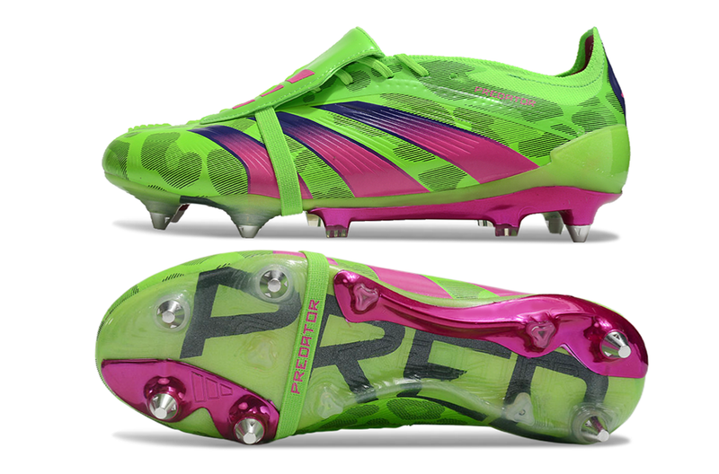 Scarpa da calcio Adidas Predator Tongue SG Elite - Verde/Rosa 