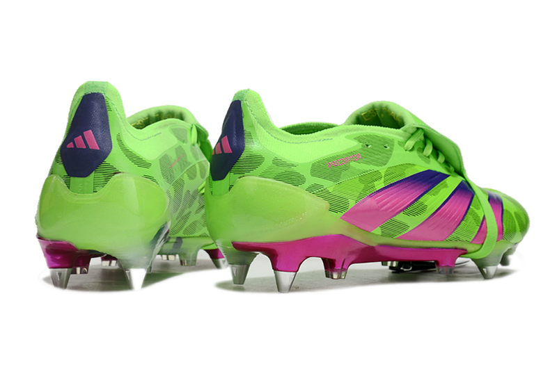 Scarpa da calcio Adidas Predator Tongue SG Elite - Verde/Rosa 