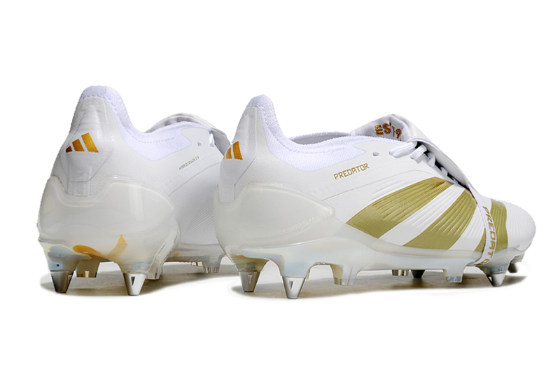 Scarpa da calcio Adidas Predator Tongue SG Elite - Bianco/Oro 