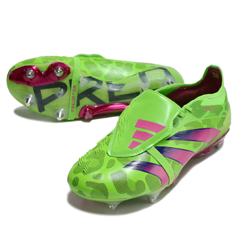 Scarpa da calcio Adidas Predator Tongue SG Elite - Verde/Rosa 