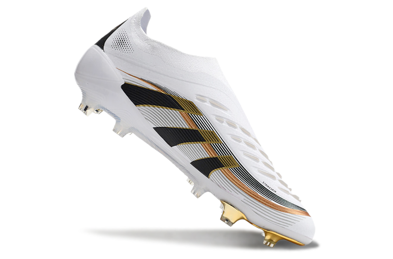Scarpa da calcio Adidas Predator Tongue FG Elite - Bianco/Oro 