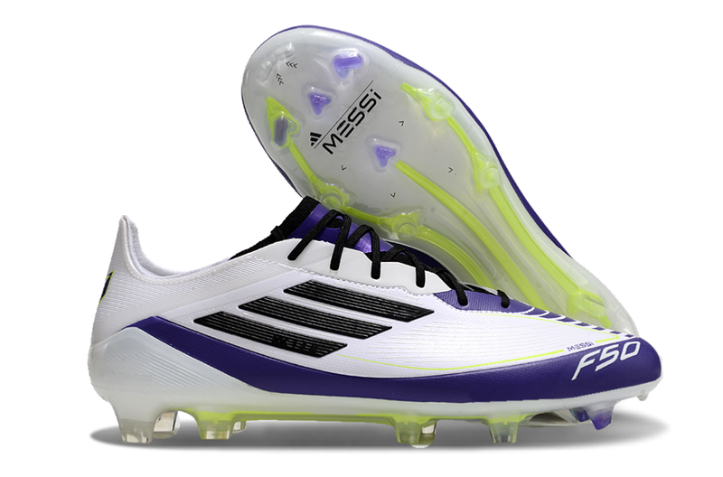 Scarpa da calcio Adidas F50 Elite FG - Bianco/Blu - Messi 