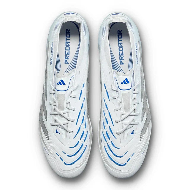 Scarpe da calcio Adidas Predator Elite LL FG - Confezione in pile - Bianco/Blu 