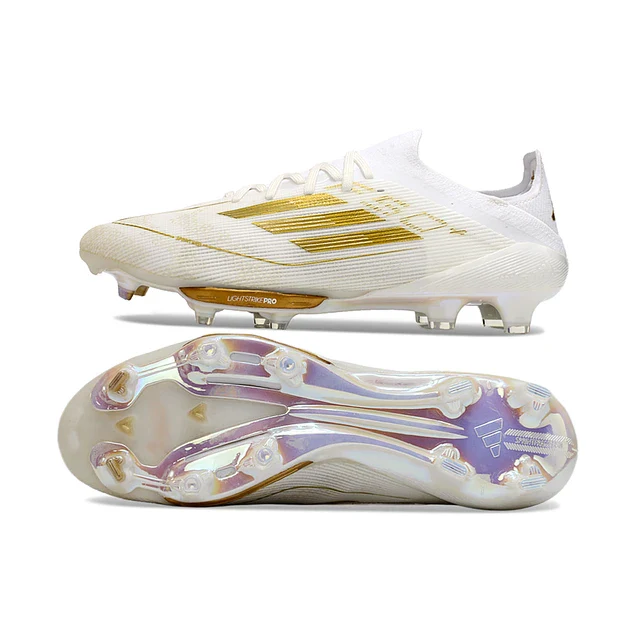 Scarpa da calcio Adidas F50 Elite FG - Bianco/Oro 