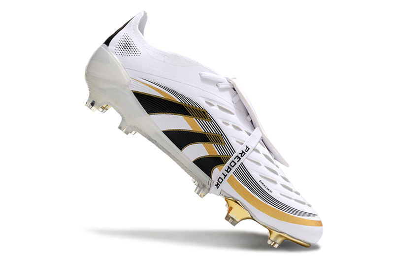 Scarpa da calcio Adidas Predator Tongue FG Elite - Bianco/Oro 