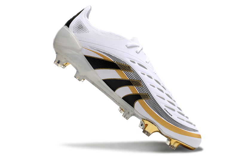Scarpa da calcio Adidas Predator Tongue FG Elite - Bianco/Oro 