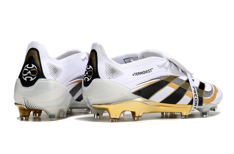 Scarpa da calcio Adidas Predator Tongue FG Elite - Bianco/Oro 