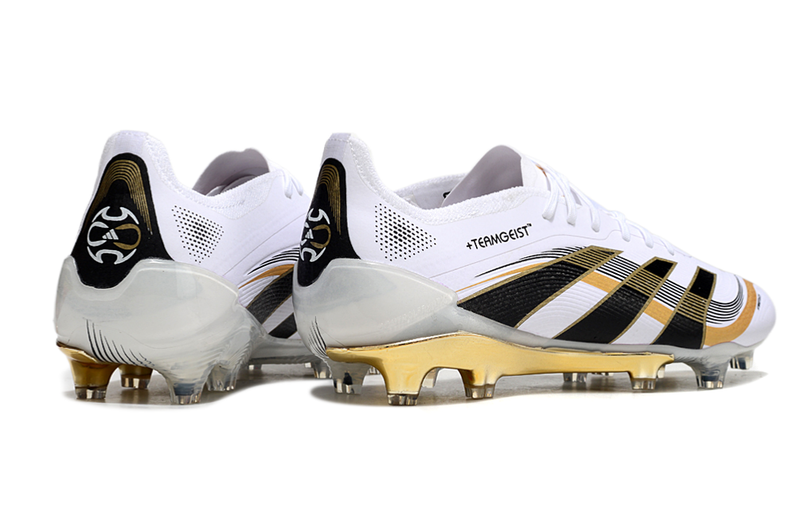 Scarpa da calcio Adidas Predator Tongue FG Elite - Bianco/Oro 