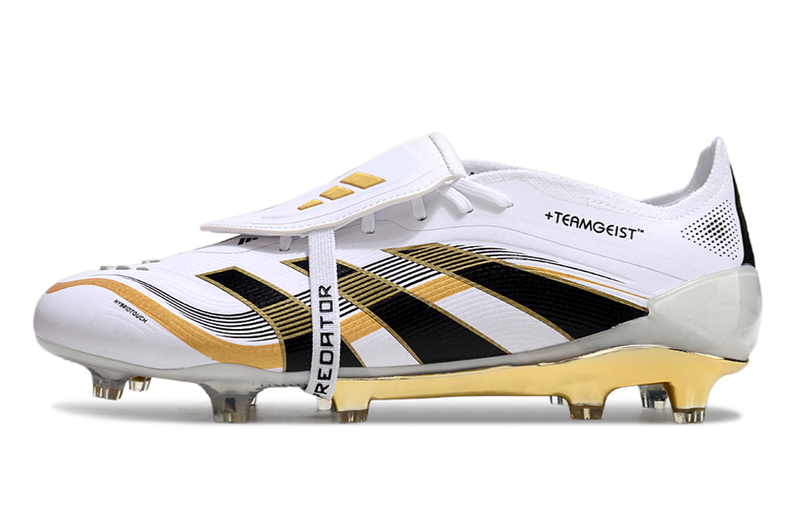 Scarpa da calcio Adidas Predator Tongue FG Elite - Bianco/Oro 