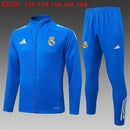 CONJUNTO SUDADERA + PANTS REAL MADRID AZUL BLANCO 25/26 INFANTIL