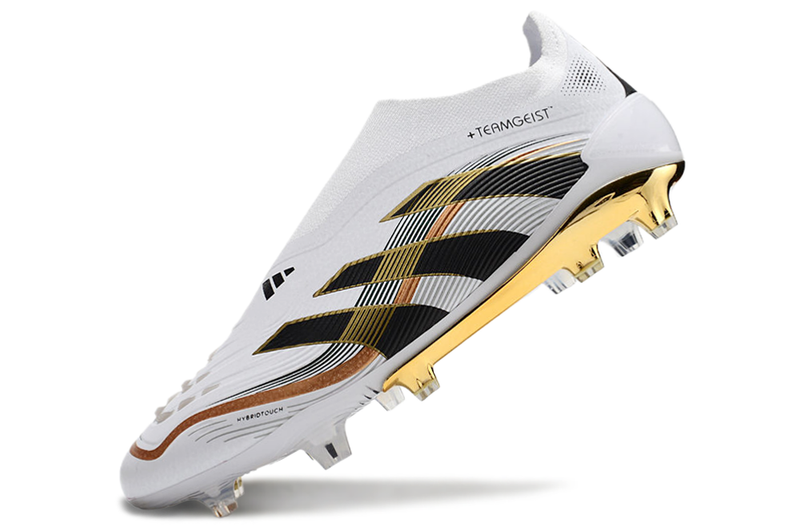 Scarpa da calcio Adidas Predator Tongue FG Elite - Bianco/Oro 